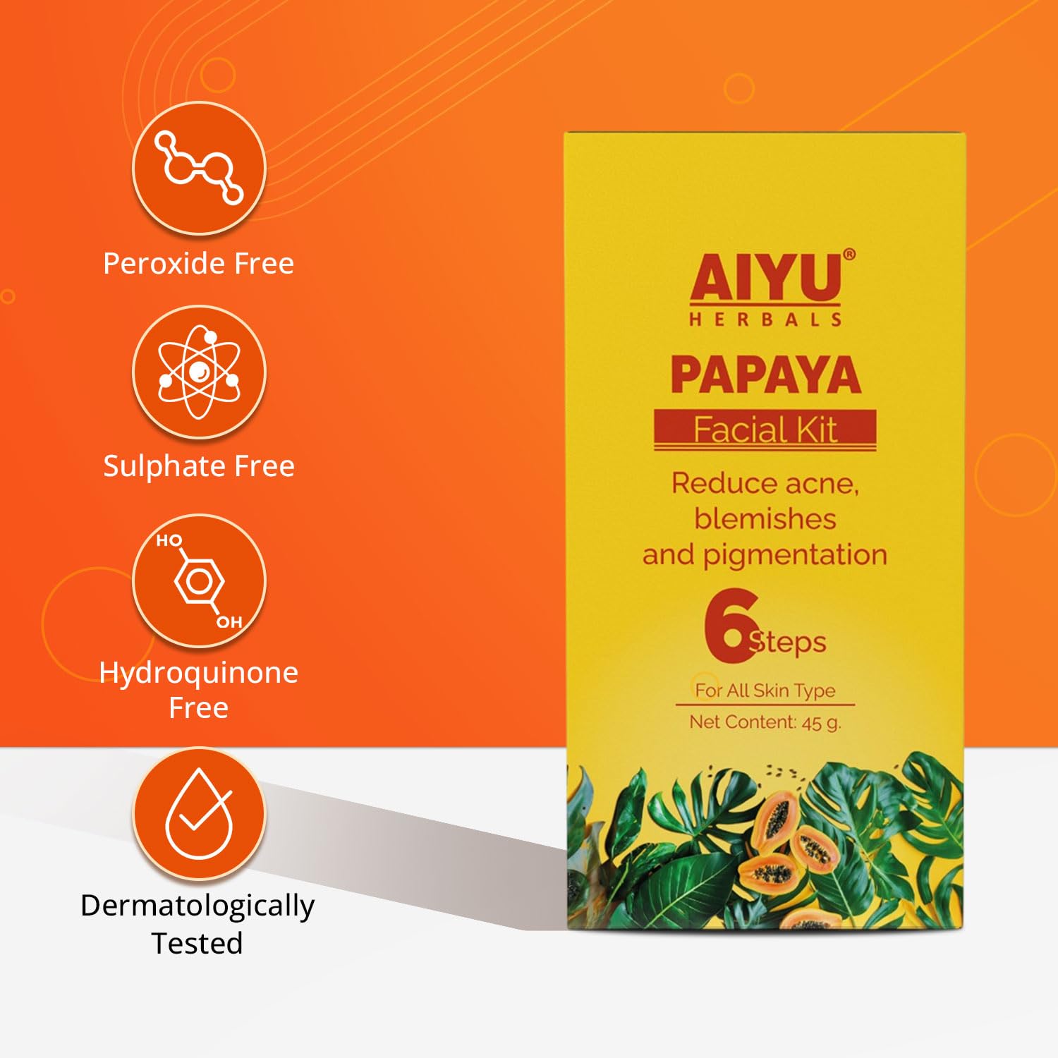 Papaya Facial Kit 6 Steps | 45g