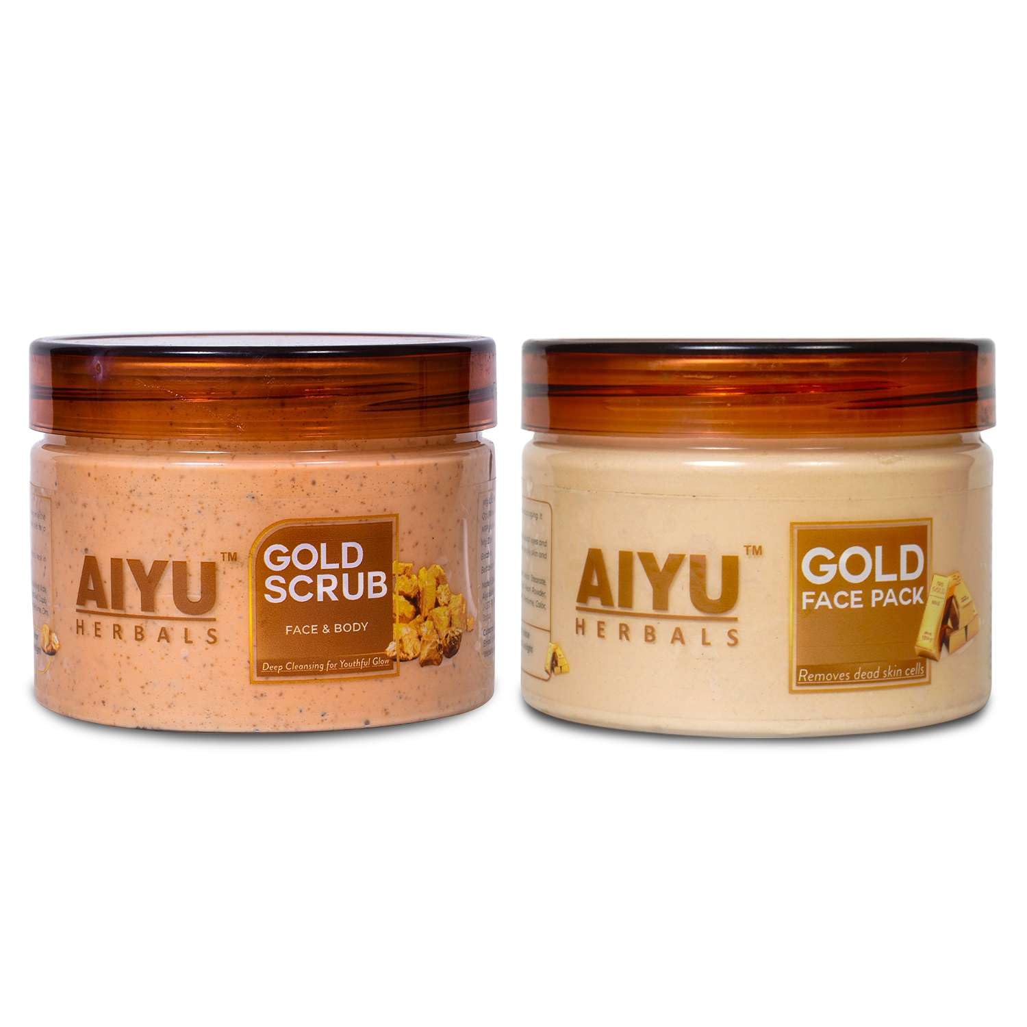 Gold Face Pack & Scrub Combo – Radiance & Glow Care