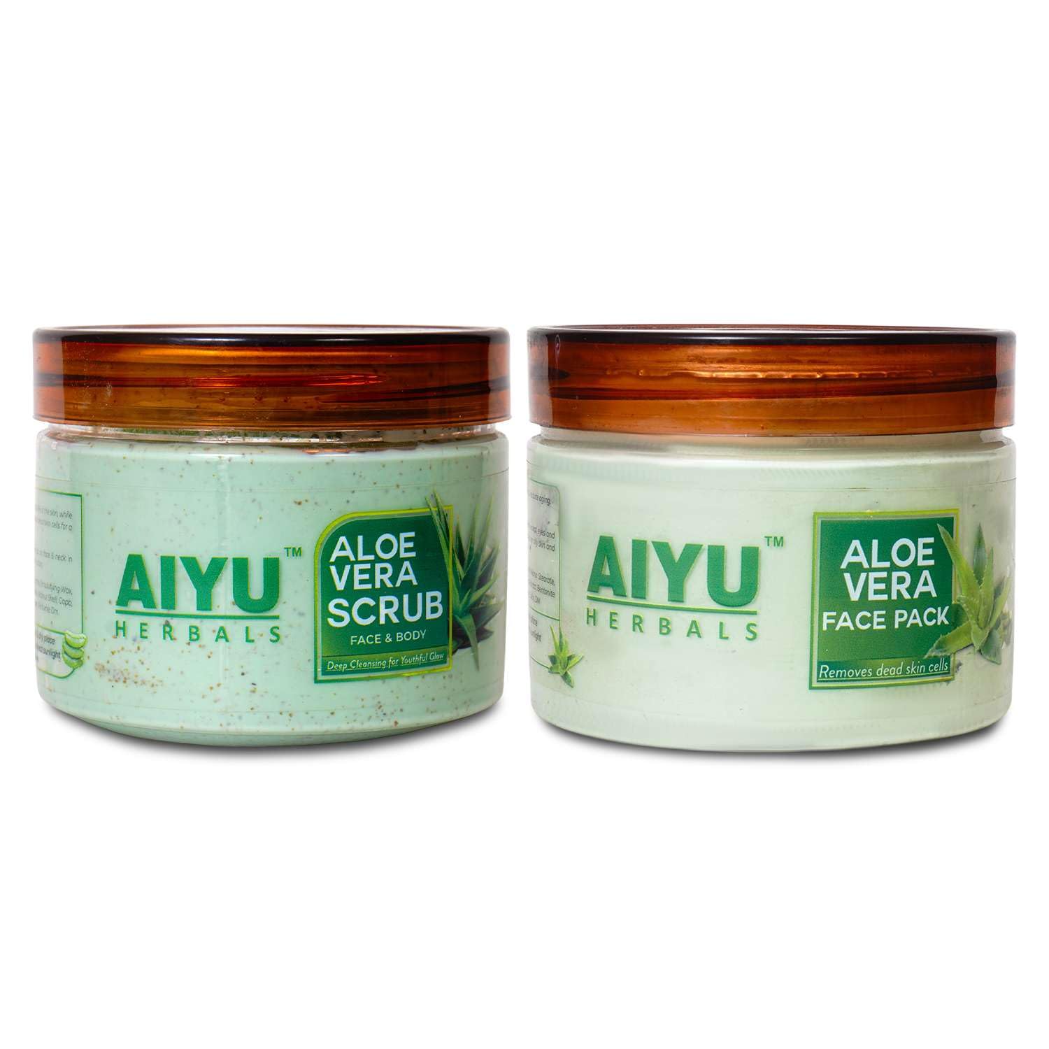 Aloe Vera Face Pack & Scrub Combo | Deep Cleansing & Hydration