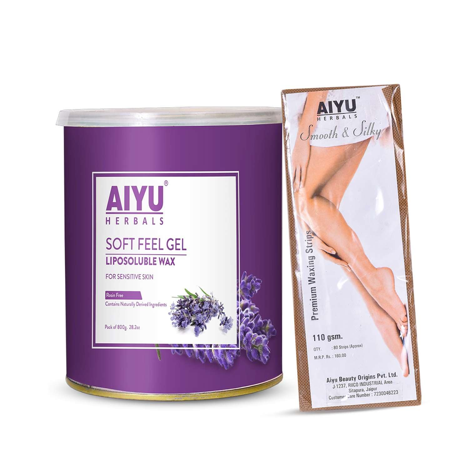 Lavender Wax with Strips –  (Pack of 2)