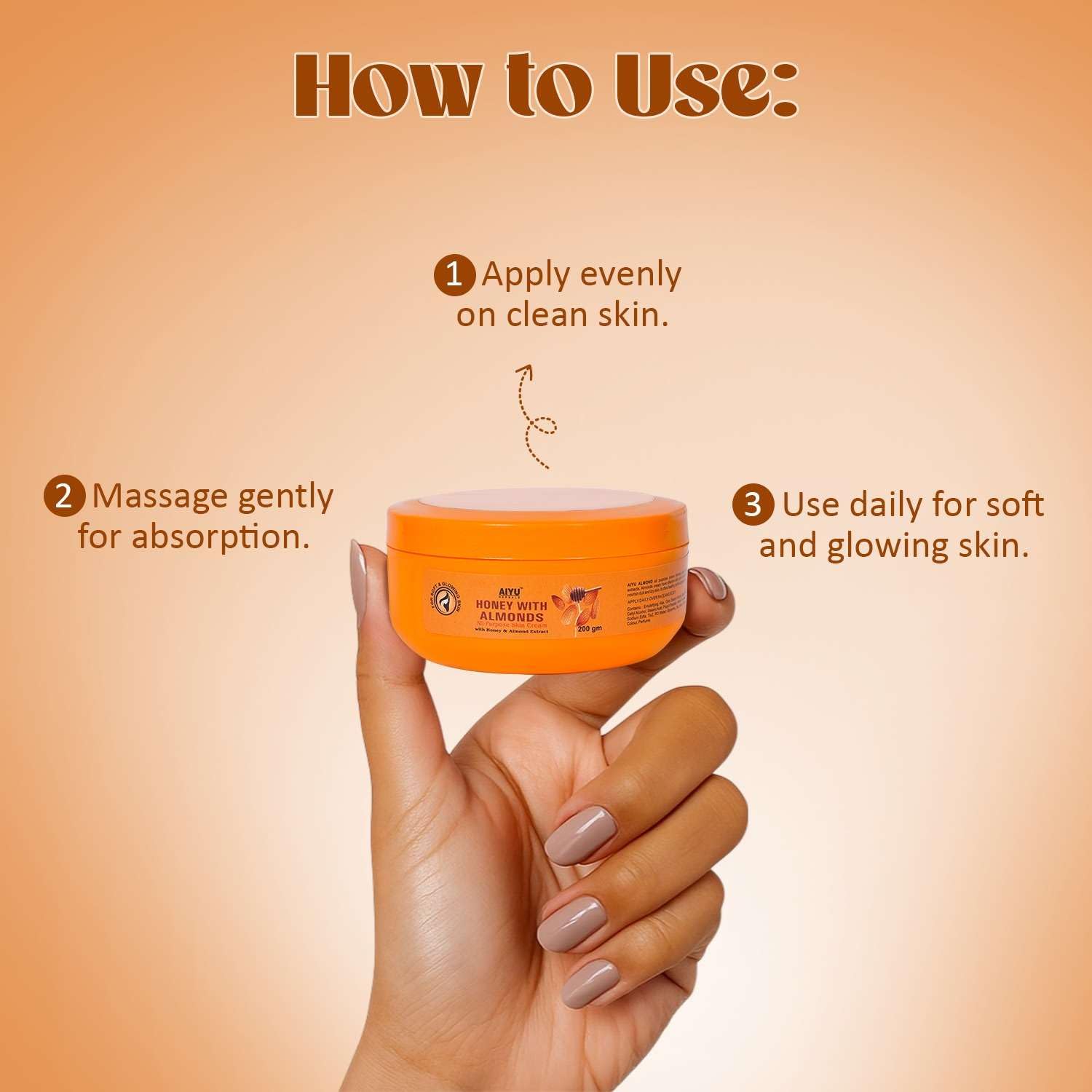 Honey & Almond All Purpose Skin Cream – 200g