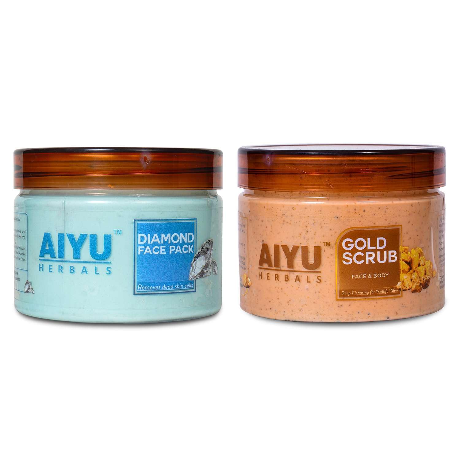Diamond & Gold Face Pack & Scrub Combo