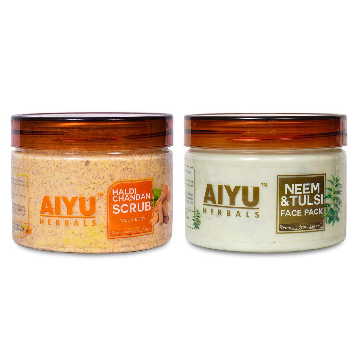 Haldi Chandan & Neem Tulsi Face Pack & Scrub Combo