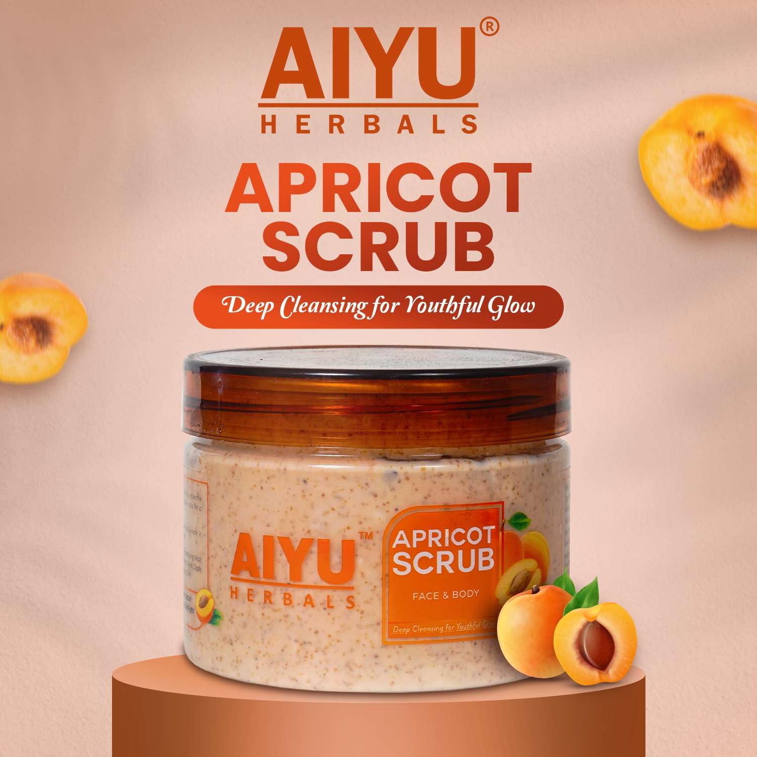 Apricot Scrub for Face & Body – (250g)