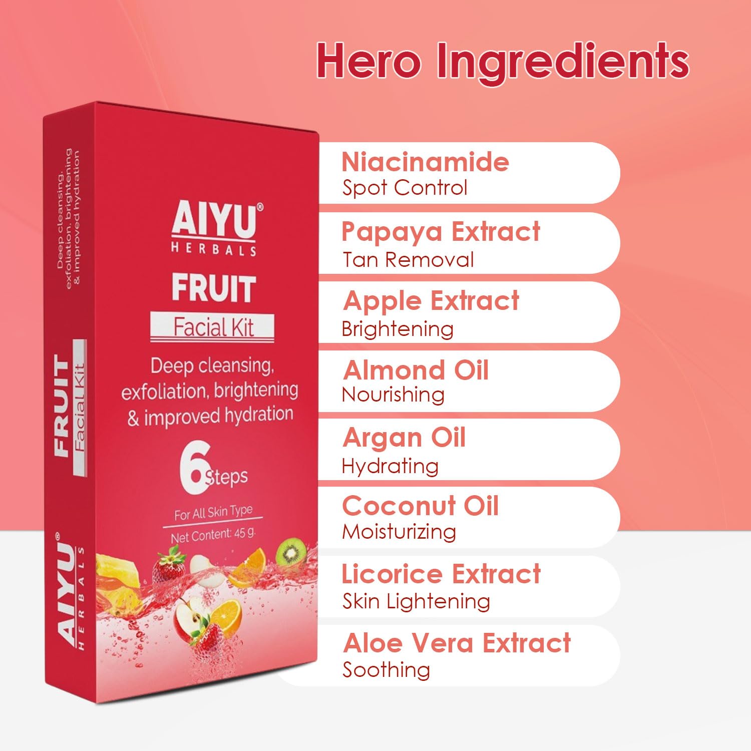 Fruit Facial Kit 6 Steps | 45g