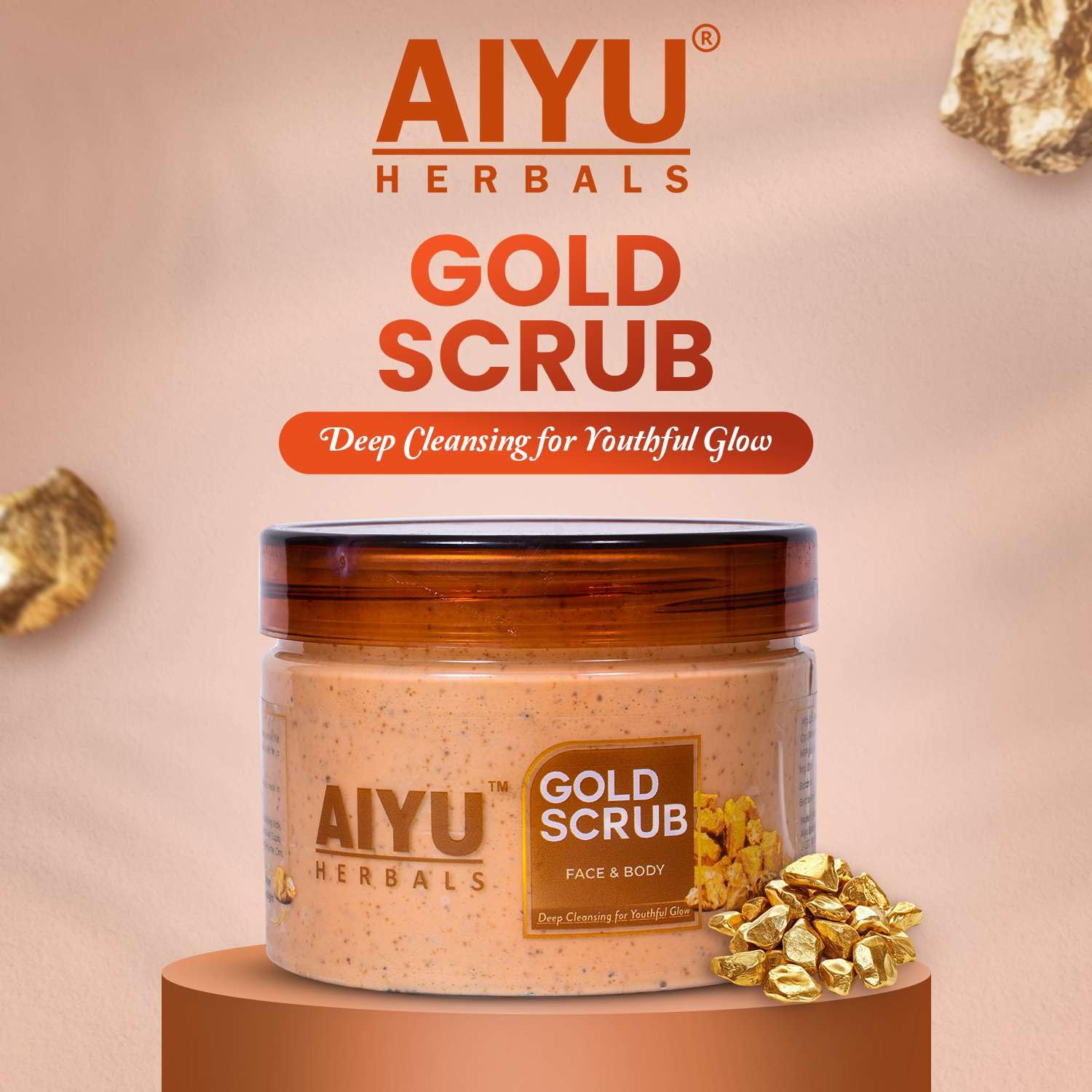 Gold Face & Body Scrub – (250gm)