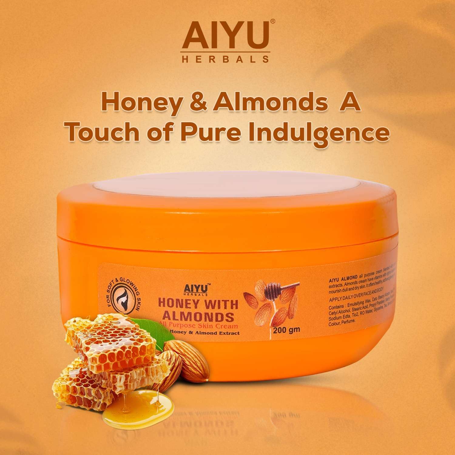 Honey & Almond All Purpose Skin Cream – 200g
