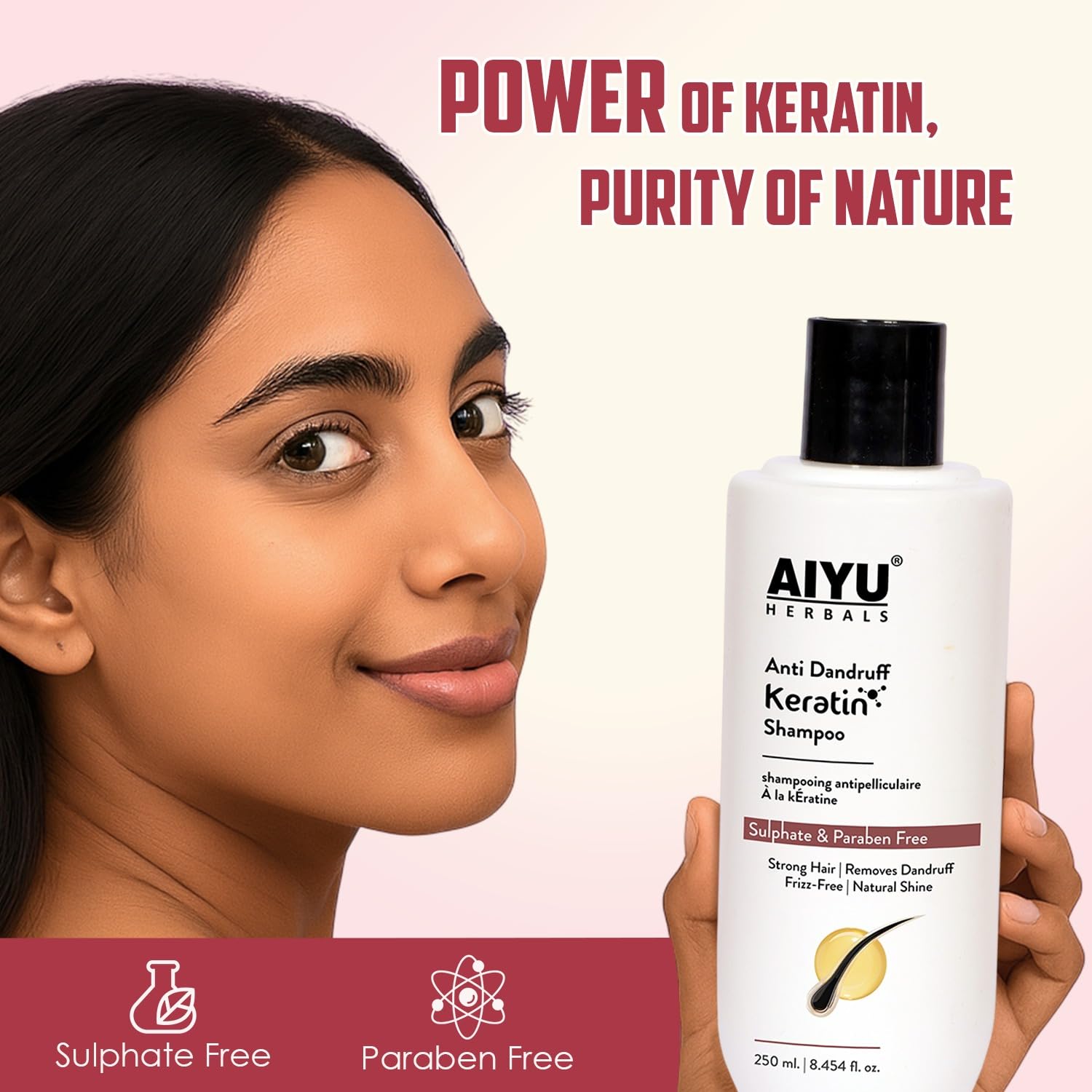 Anti-Dandruff Keratin Shampoo - 250ml