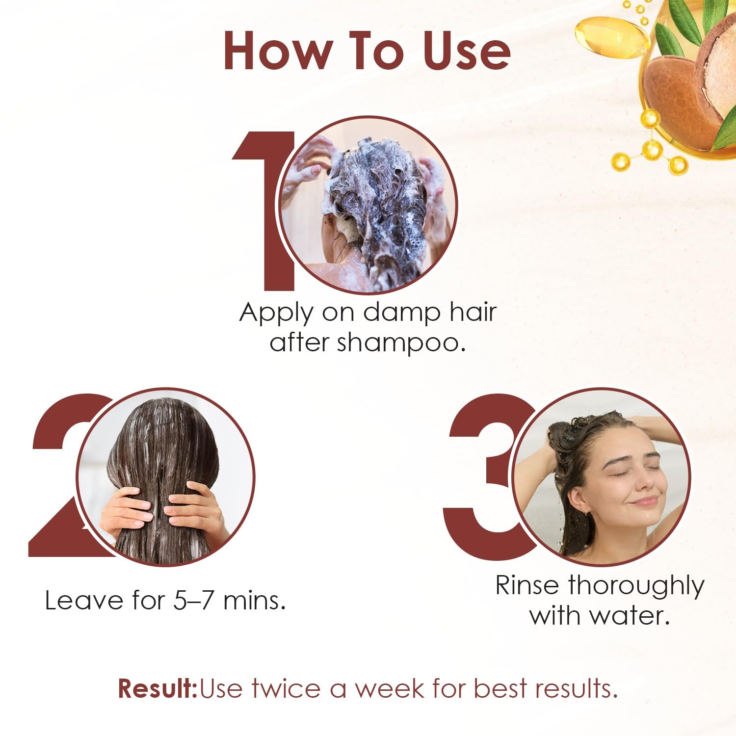 Keratin Repair Hair Mask with Argan Oil - 200g