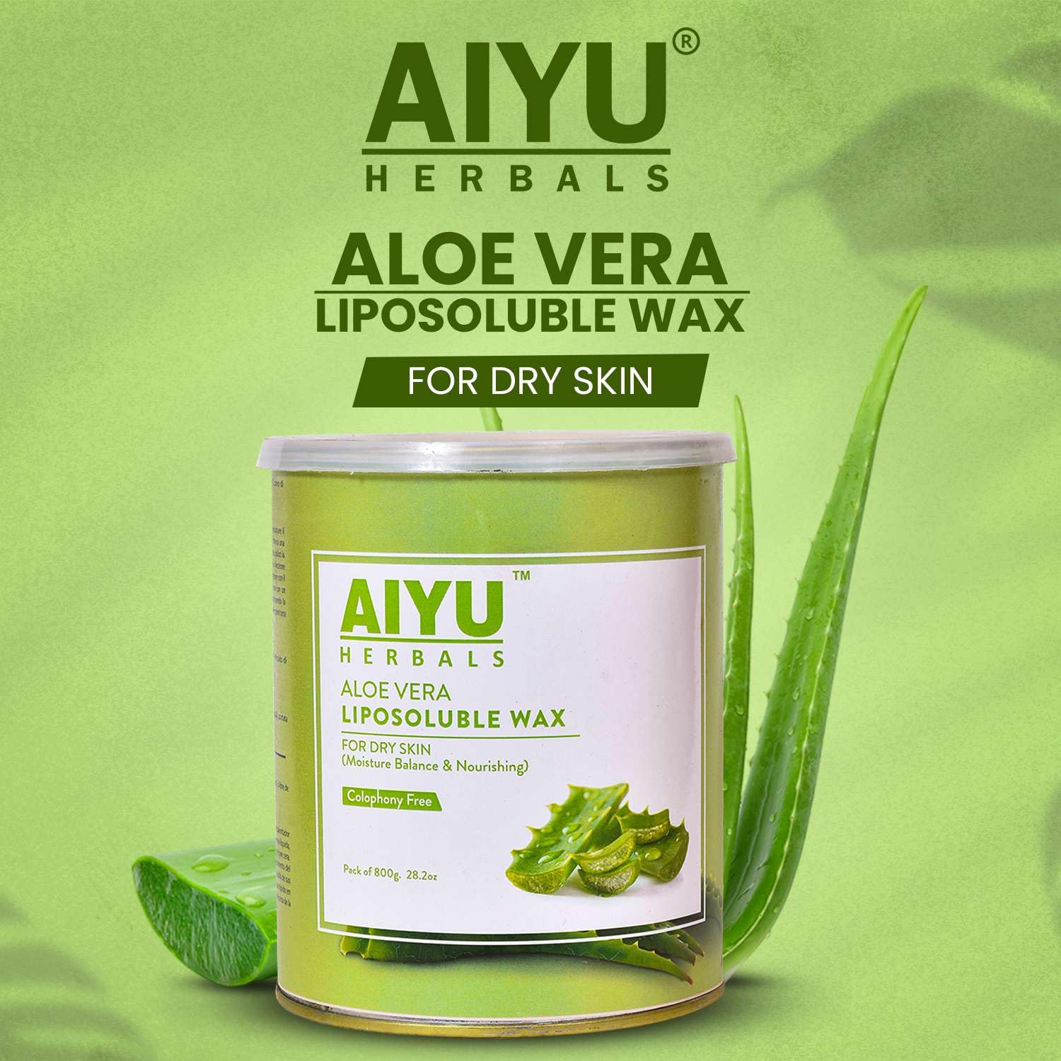 Aloe Vera Liposoluble Wax – Hydrating & Gentle Hair Removal (800g)