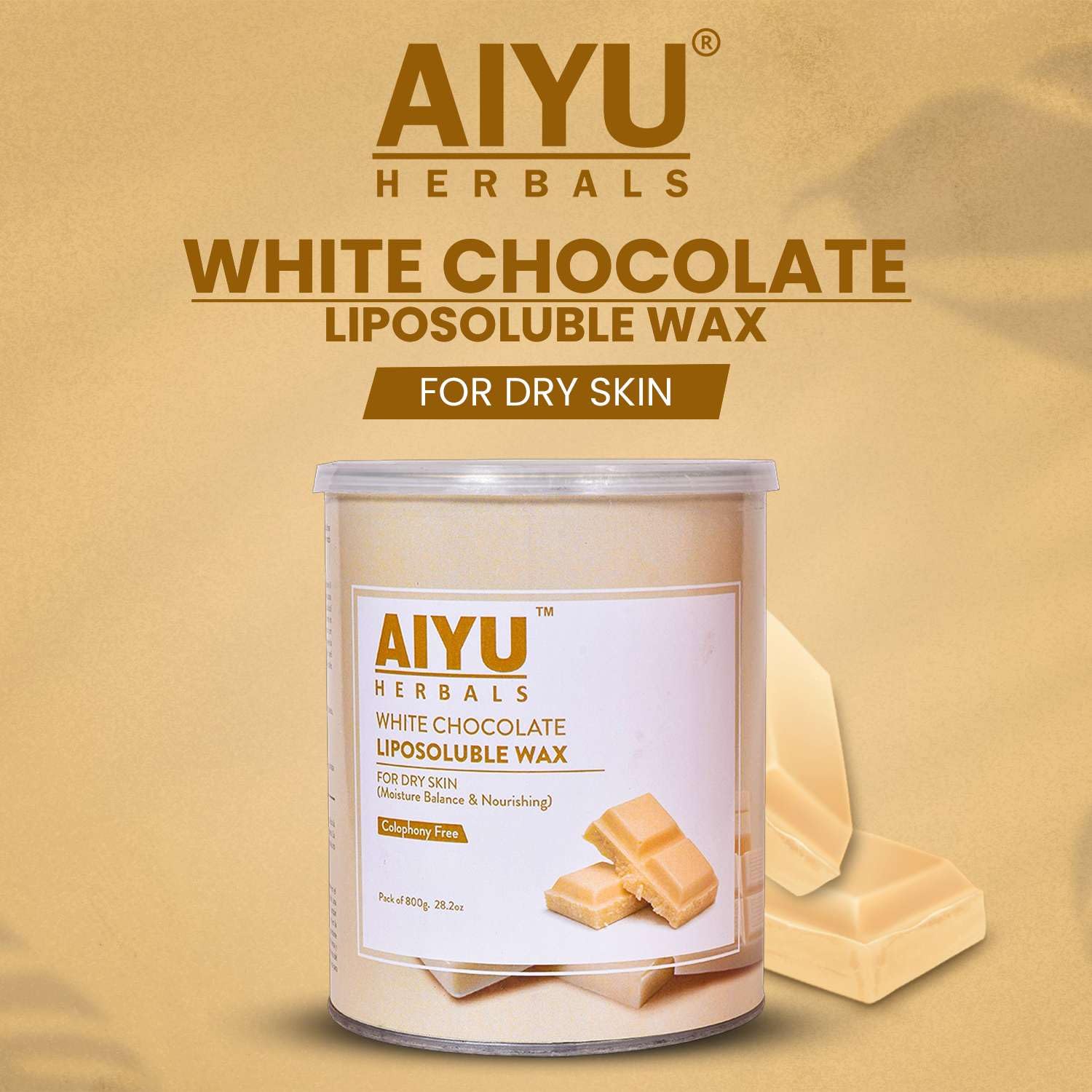 White Chocolate Liposoluble Wax for Dry Skin –  (800g)