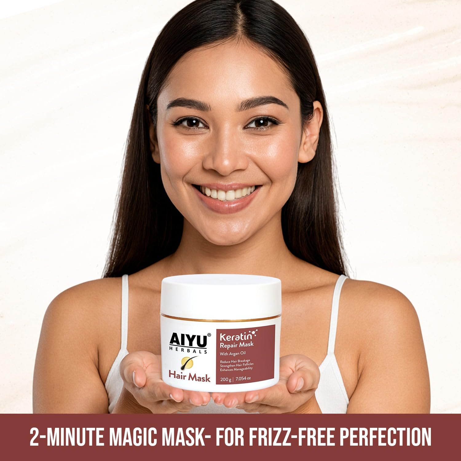 Keratin Repair Hair Mask with Argan Oil - 200g