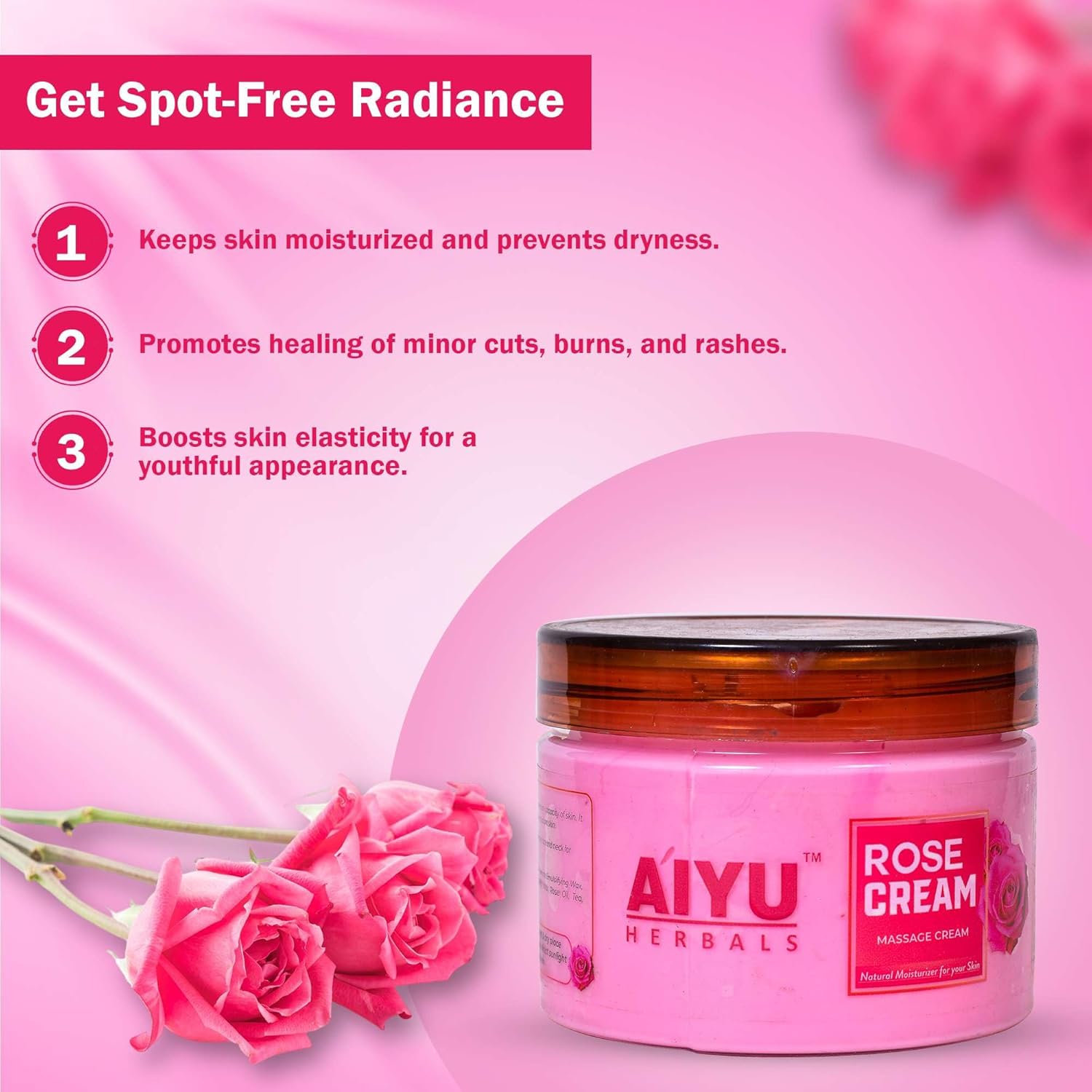 Rose Massage Cream – (250g)