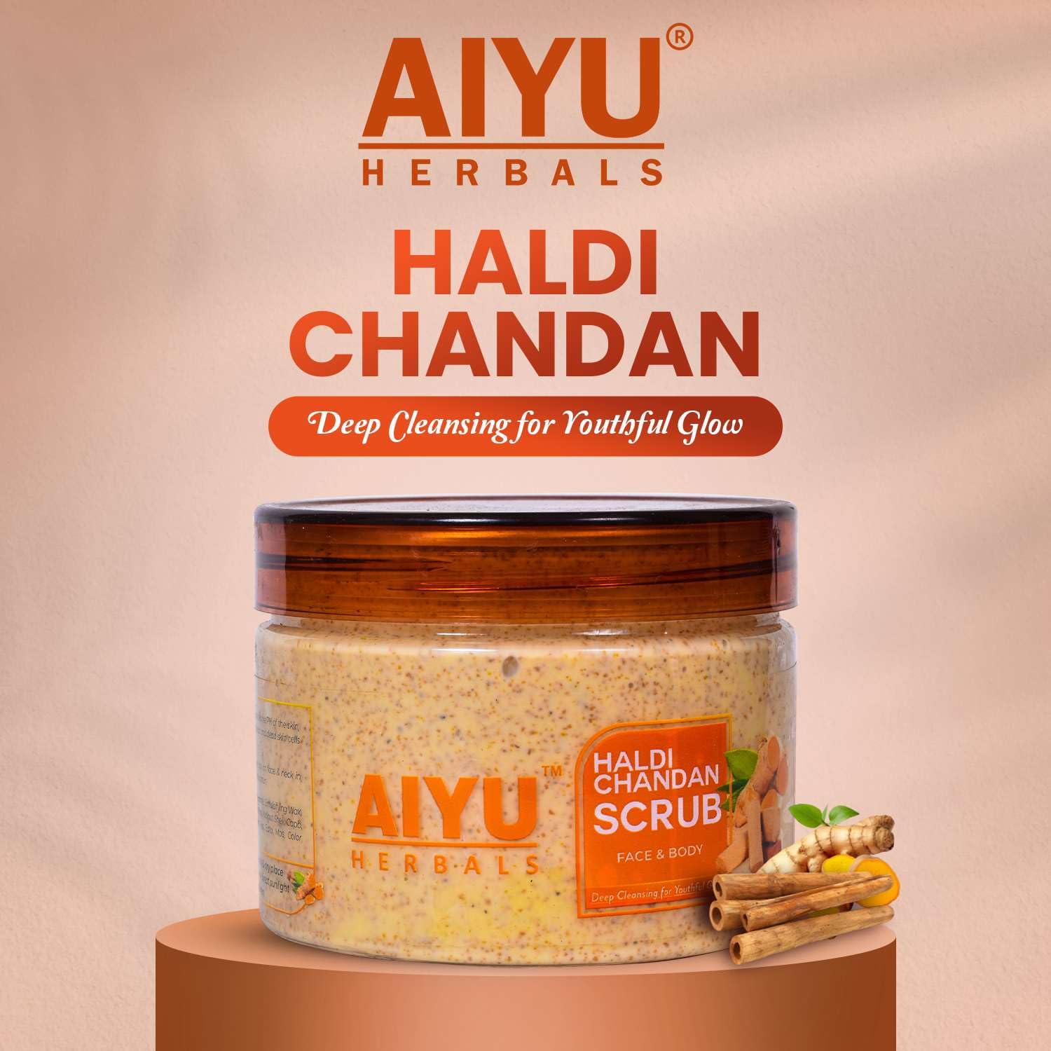 Haldi Chandan Face & Body Scrub –  (250gm)