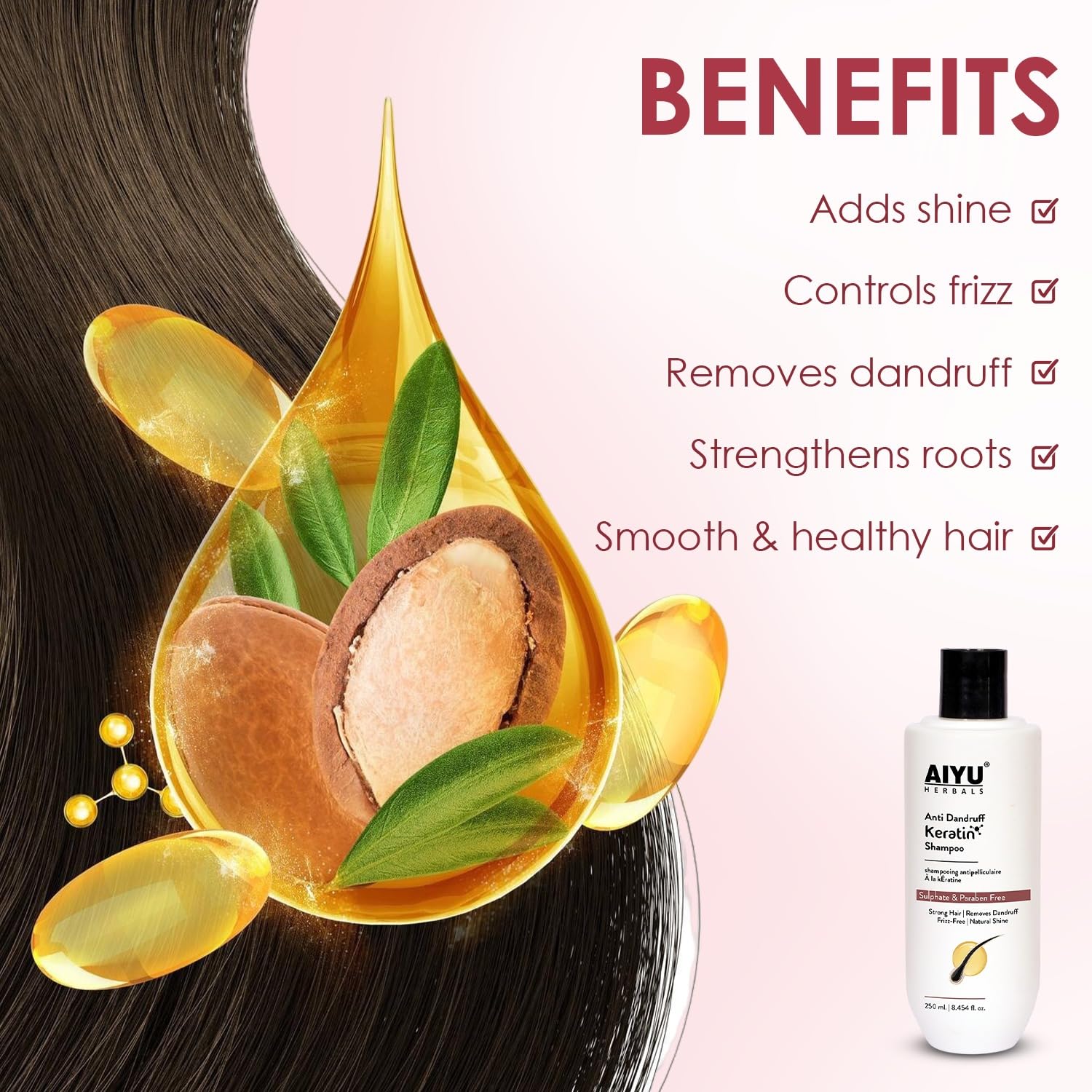 Anti-Dandruff Keratin Shampoo - 250ml